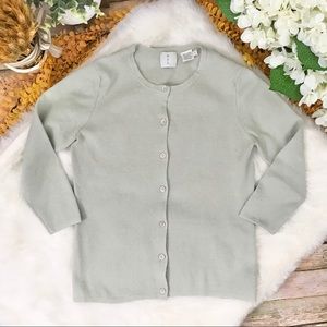 MAG by Magaschoni Button-Up Cardigan - Sage Green